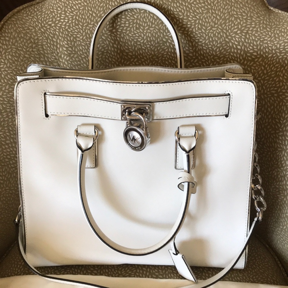 Michael Kors white Leather Purse